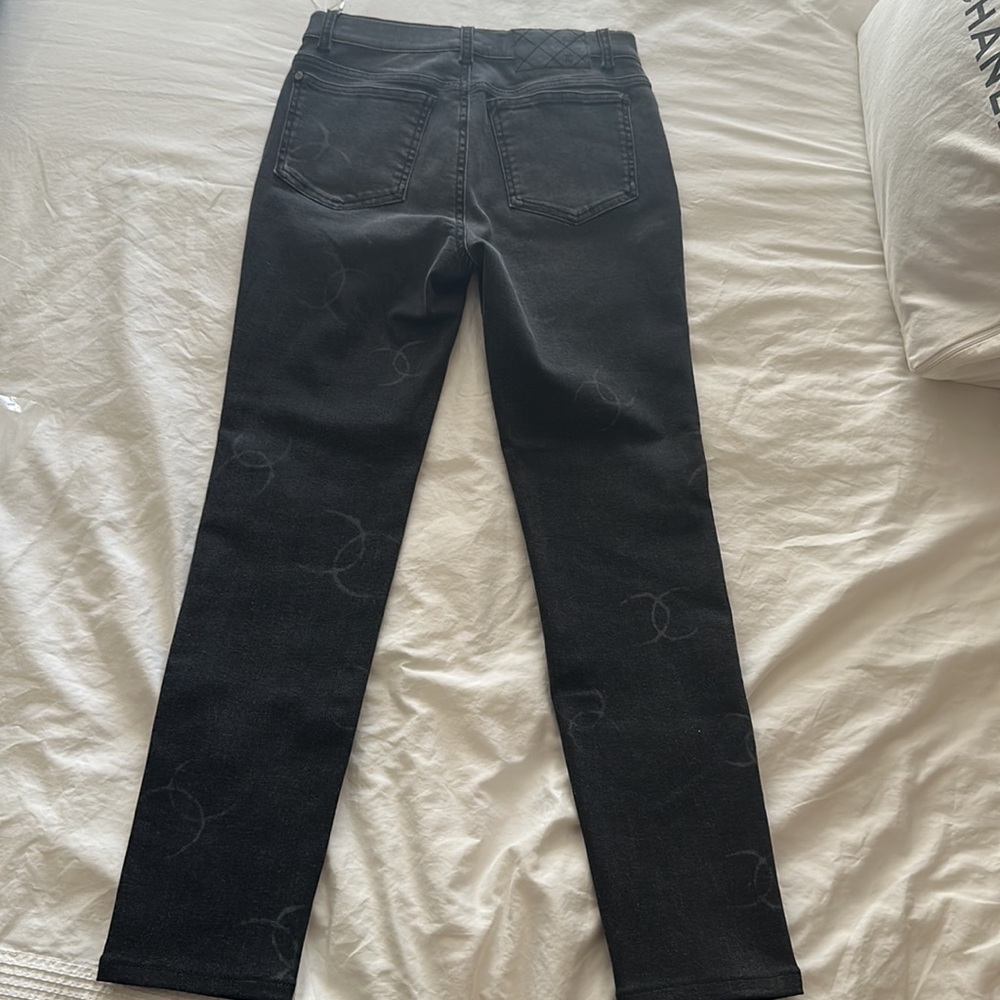 20B CHANEL skinny leg jeans size 36 - Picture 11 of 16